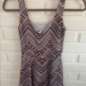 Divided Aztec print dress